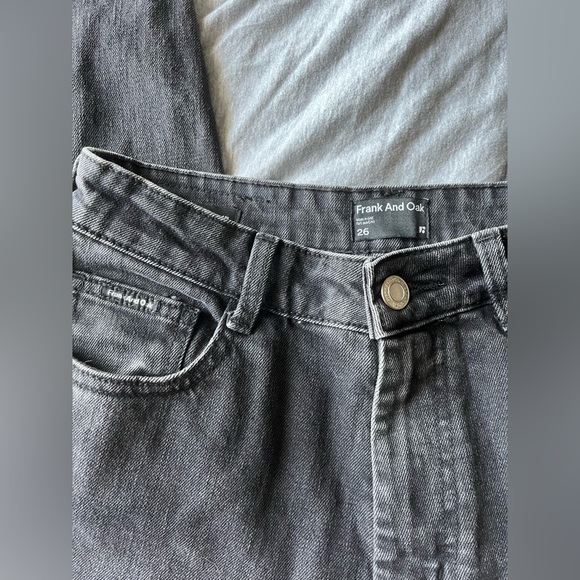 The Stevie High Rise Slim Tapered Jean in Washed Black NWOT Size 26 - Picture 4 of 4